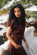 Cathy Top - Maroon