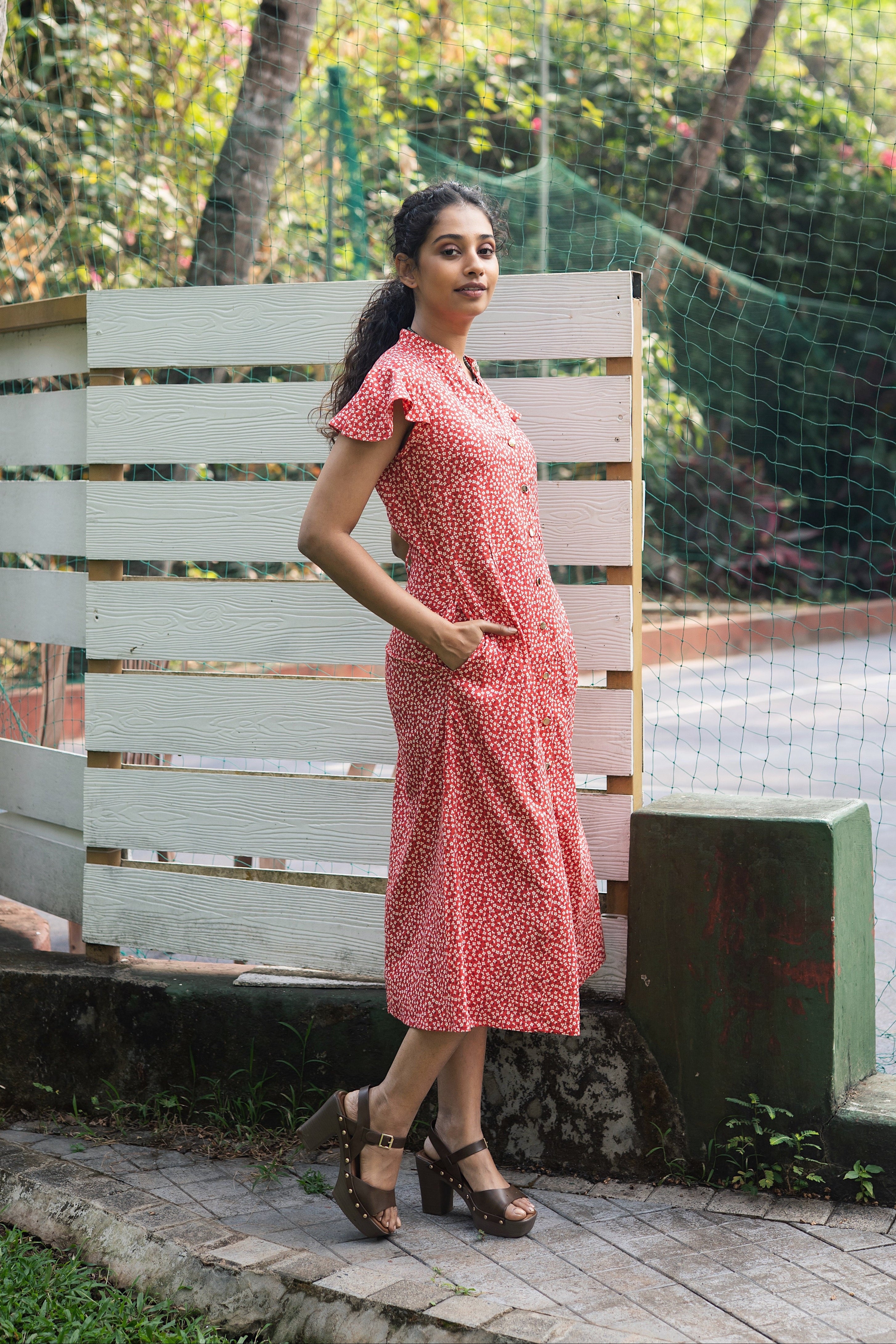 Greta Dress - Red
