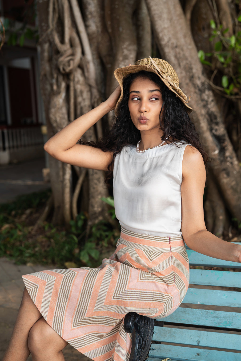 Emily Skirt - Peach