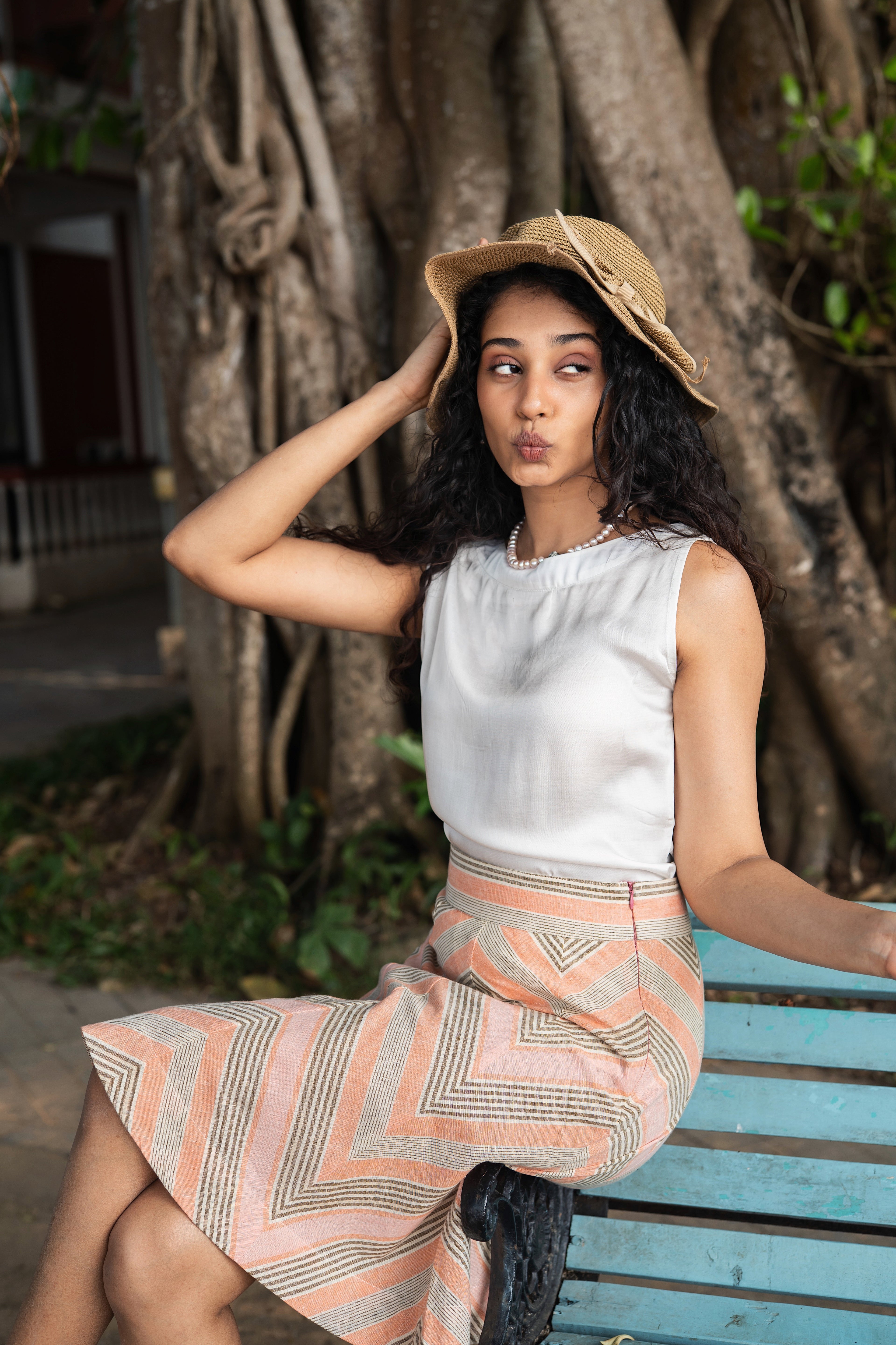 Emily Skirt - Peach