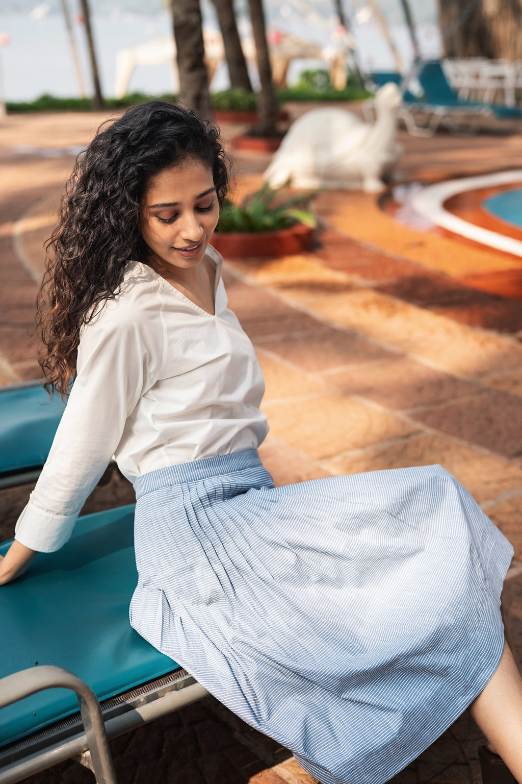 Jackie Skirt - Blue