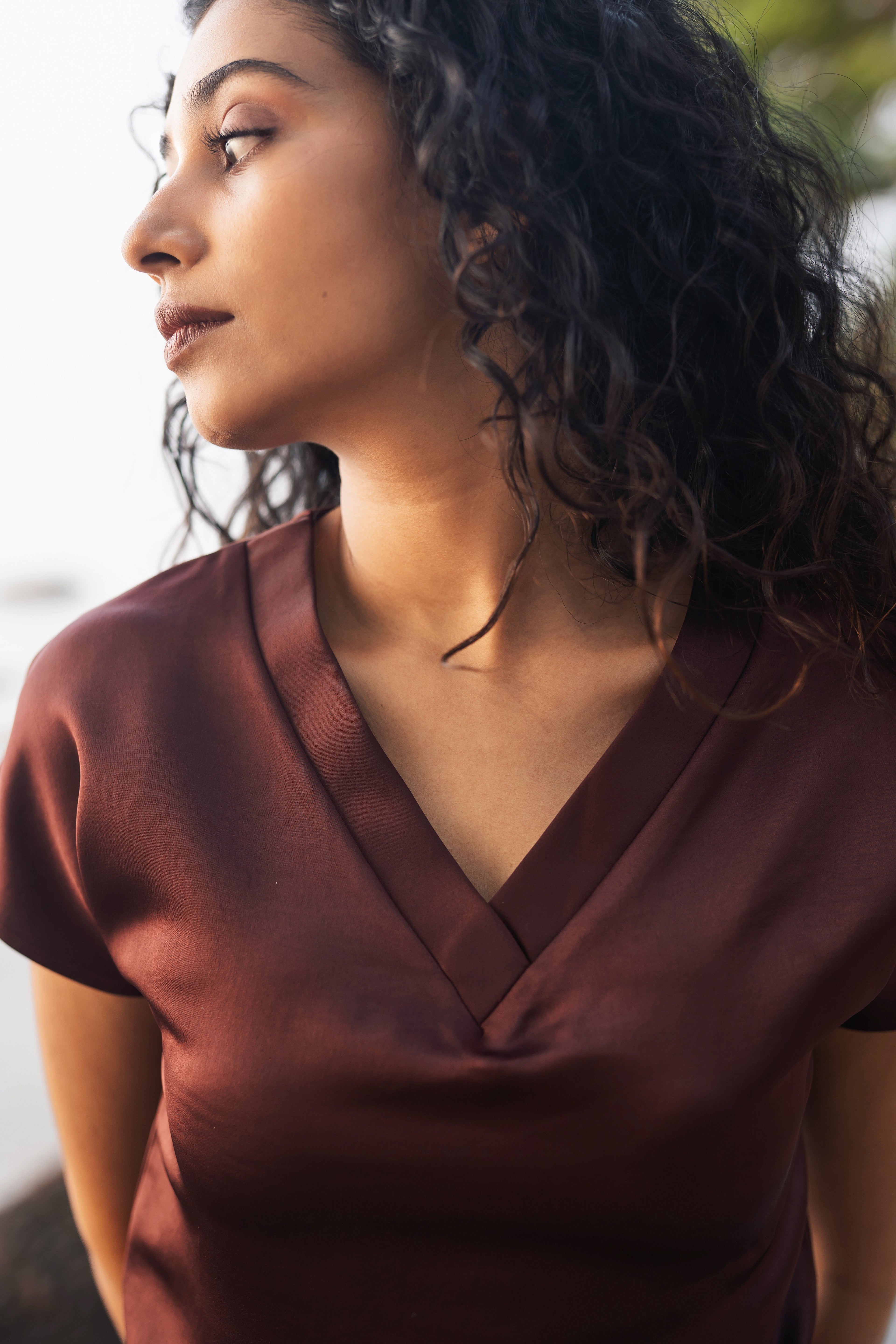 Cathy Top - Maroon