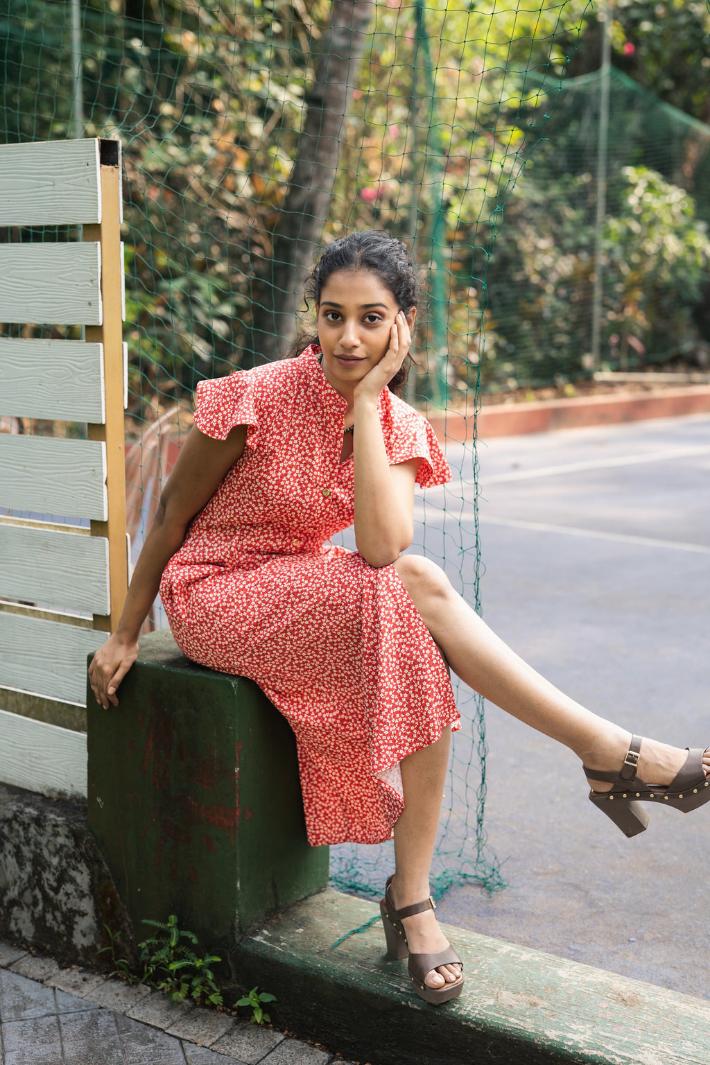 Greta Dress - Red