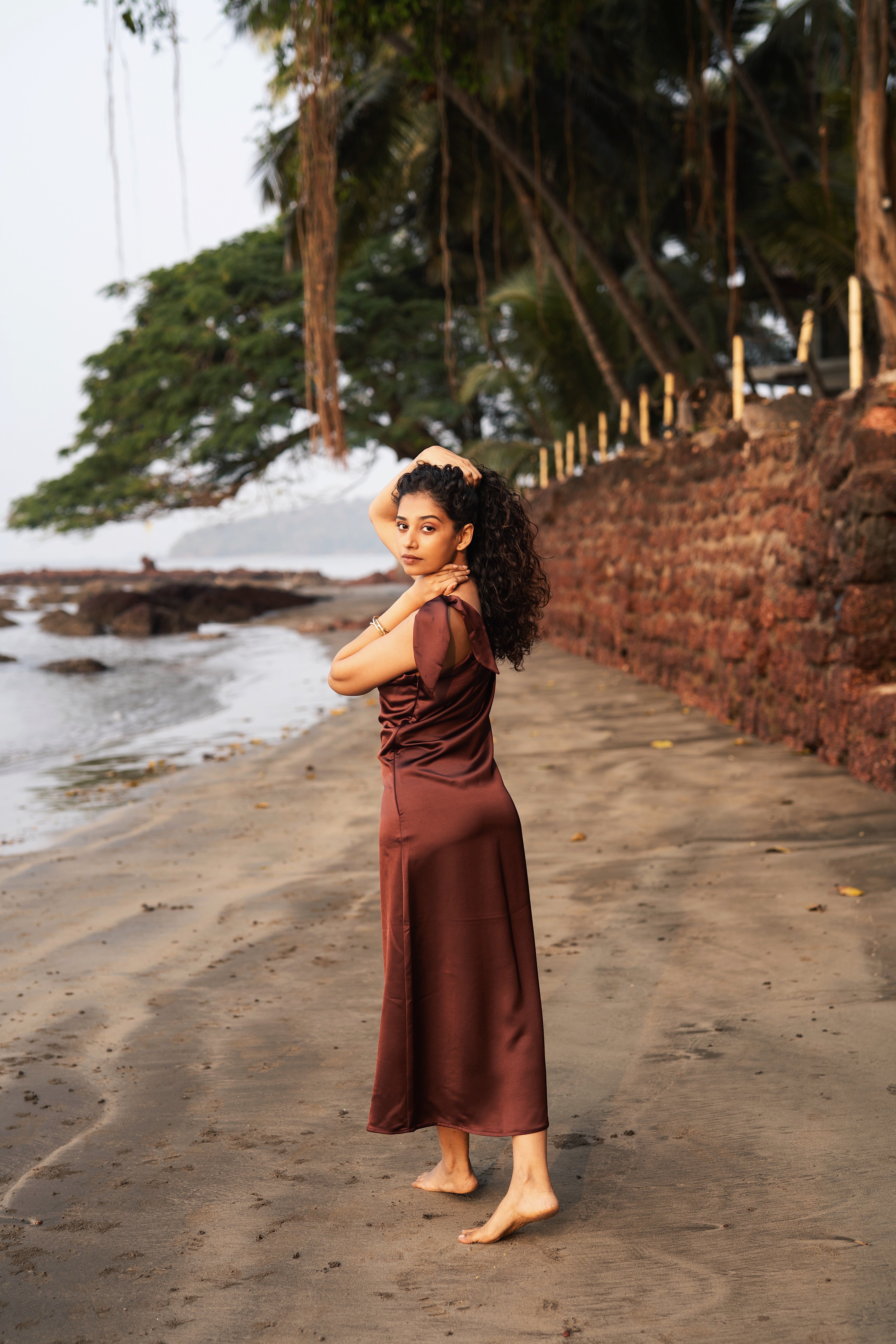 Bettie Dress - Maroon